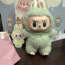 AUTHENTIC POP MART THE MONSTERS Exciting Macaron Green Grape Labubu OPEN BOX