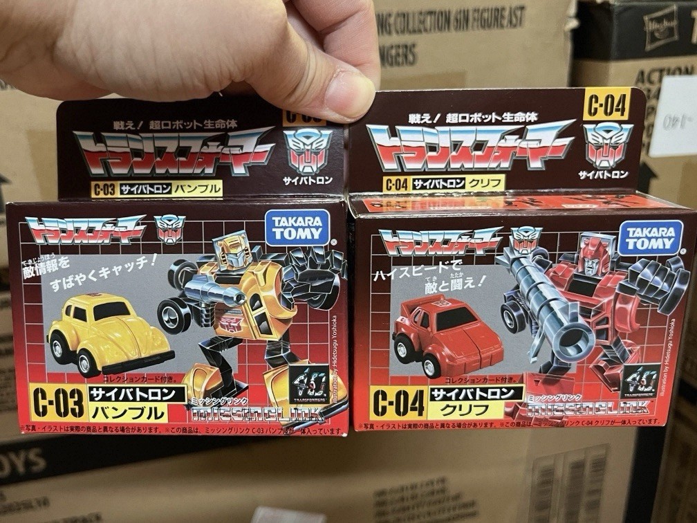 Transformers Masterpiece Missing Link C-03 C-04, Bumblebee Cliffjumper Set New