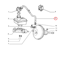 Hydraulik-Bremsleitung Flexschlauch FüR Fiat Tempra Oe Original Typ 7797802