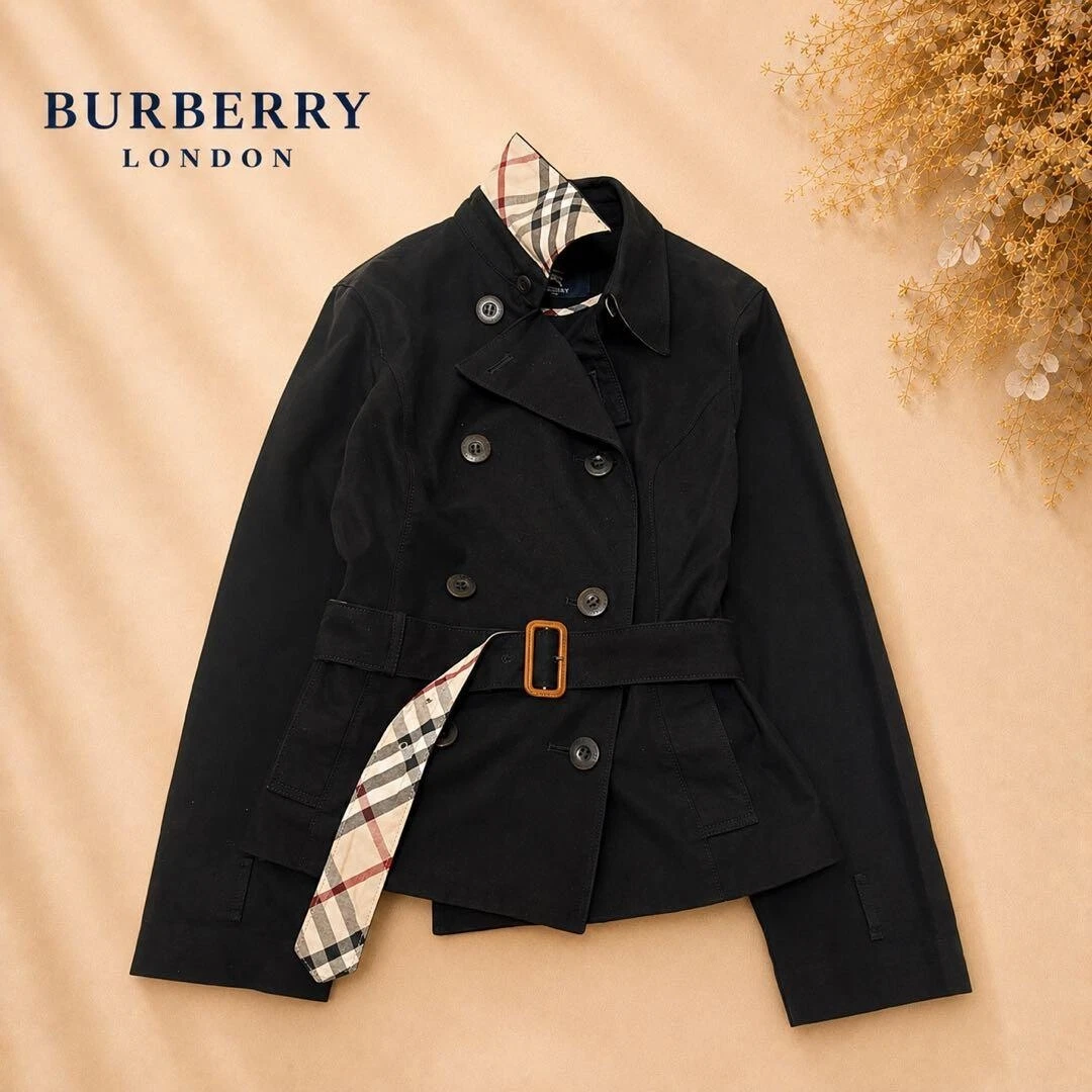 ジャケット・アウター BURBERRY LONDON wool trench coat black Burberry London Black Trench Coats Coats, Jackets & Vests for