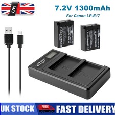 2X LP-E17 Battery+Charger For Canon M5 M6 750D 760D 800D 850D 8000D,M6 Mark II