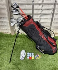 Full Right Handed DUNLOP Golf Club Set With Cobra Stand Bag/RH/