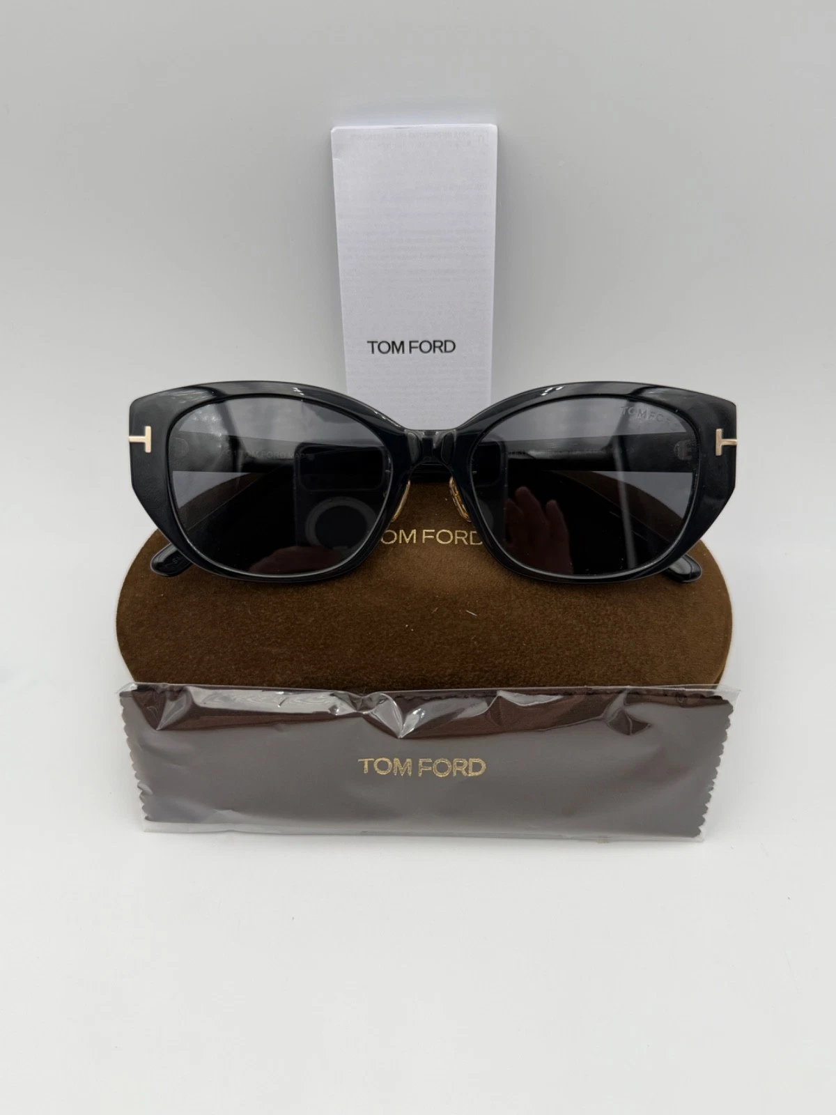 Tom Ford — Tom Ford Sunglasses TF1168 K 01A Black Gold Gray 54 18 145 New