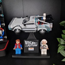 Display St&auml;nder f&uuml;r LEGO 77256 Back to the Future Time Machine Modell
