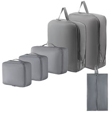6Pcs Set Compression Packing Cubes Travel Accessories Expandable Travel Luggage