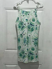 Josie Natori Women Sleepwear Nightgown Green And White Size Small