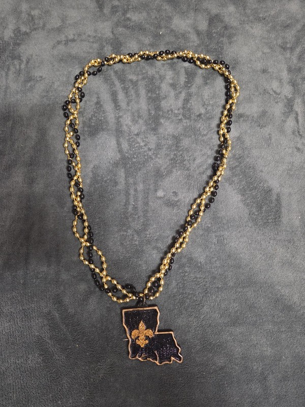 State Of Louisiana Mardi Gras Beads