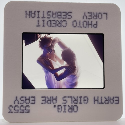 #ad #ad 35mm Slide Geena Davis amp; Jeff Goldblum in Earth Girls Are Easy 80s Movie #3 $18.95