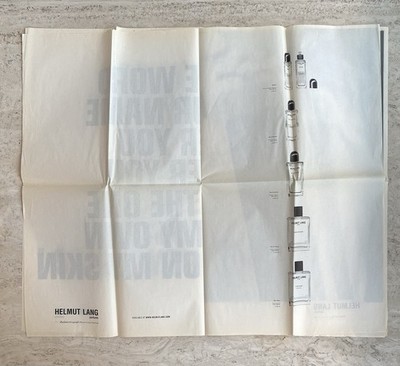 Helmut Lang Jenny Holzer 2000 Art Newspaper Poster Fragrance