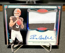 2025 Panini National Treasures True RPA! Dillon Gabriel #169 Browns /20