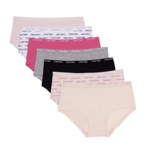 Calvin Klein Girls 7 Pack Cotton Stretch Hipster Size Medium 7-8 Underwear New