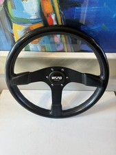 NISMO LEATHER STEERING WHEEL for NISSAN SKYLINE R32 GTR ORIGINAL EXCELLENT RARE