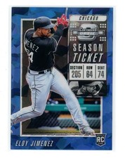 2019 Panini Contenders Optic Blue Ice #2 Eloy Jimenez #/99