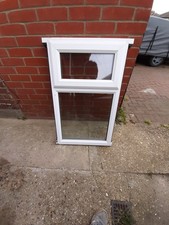 Old Grubby Used Upvc Double Glazed Top Opening Window Cut From Larger Frame