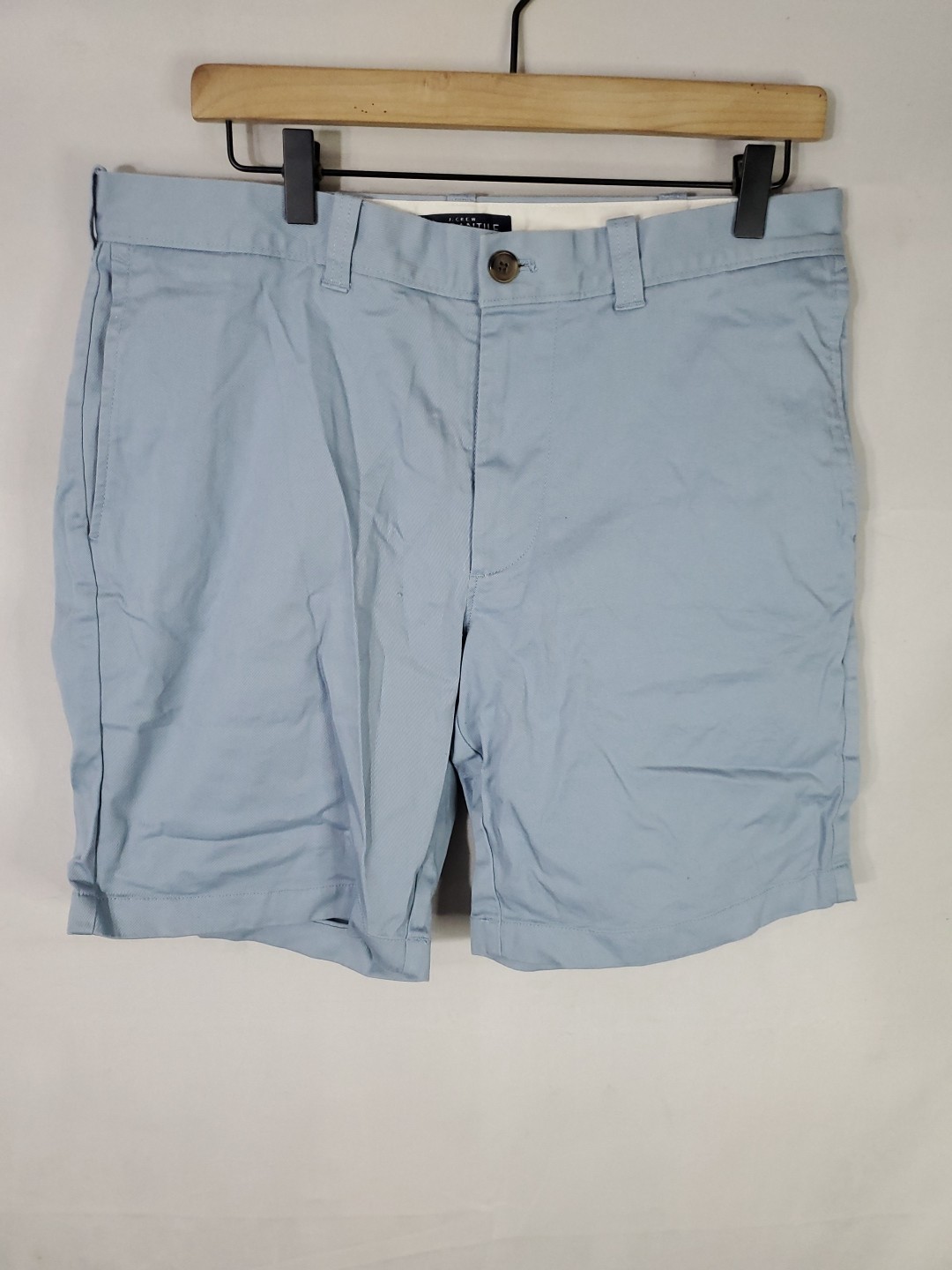 J. Crew Mercantile Men's Size 33 Shorts Blue Chino Flat Front Flex Casual Preppy