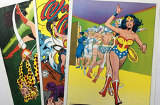 WONDER WOMAN lot x3 vtg 1978 DC SUPER HEROES POSTER Oversized PIN-UPS