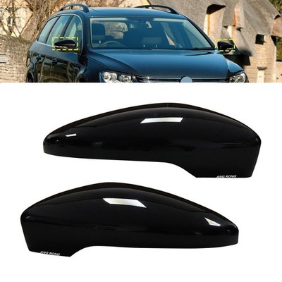 2x Außen Spiegelkappen Gehäuse Schwarz Für VW Passat 362 365 Scirocco 137 138