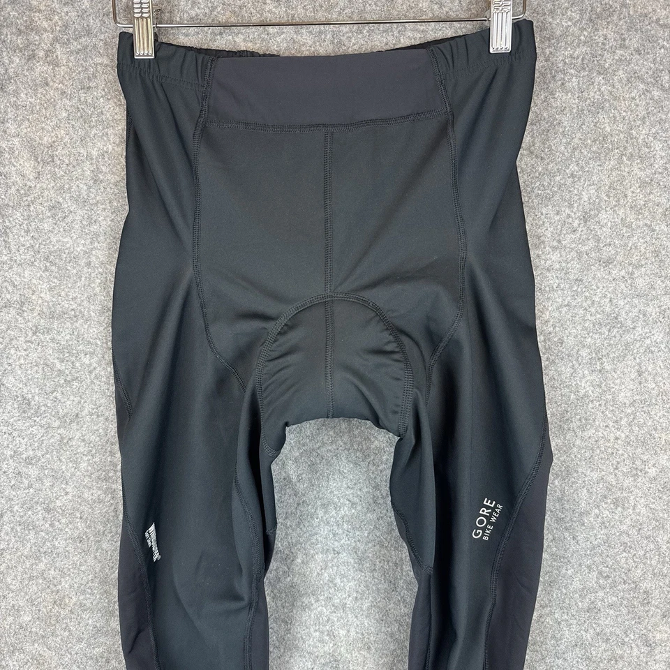 Gore Bike Wear Windstopper Soft Shell Pants Mens Small Black Cycling Padded - Image 3 of 4