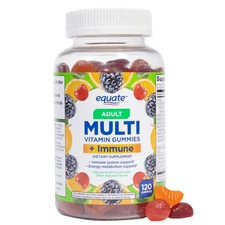 Equate Immune Multivitamin Gummies for Immunity Support, Natural Fruit, 120 Ct