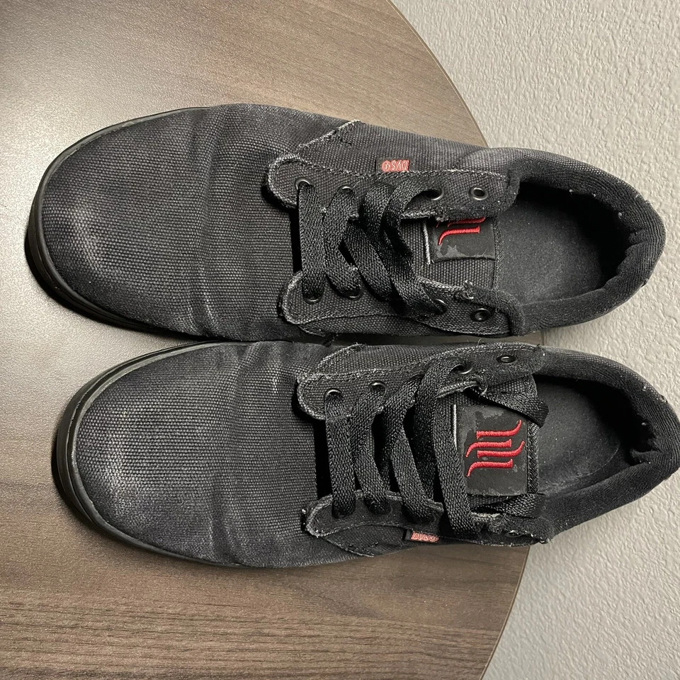 Vintage DVS Mens Inmate Hart Canvas Skate Shoe Size 11.5 Black Skater Sneakers - Image 4 of 4