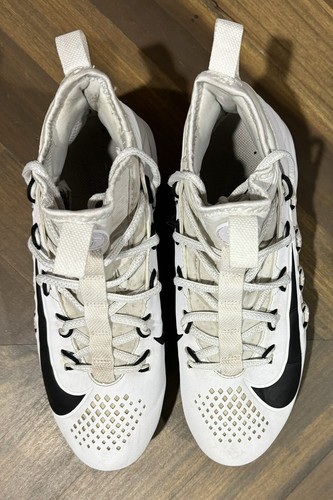 Nike Alpha Huarache 6 Elite LAX 880409 107 Lacrosse Cleats Shoes Men 6.5 - Picture 3 of 12