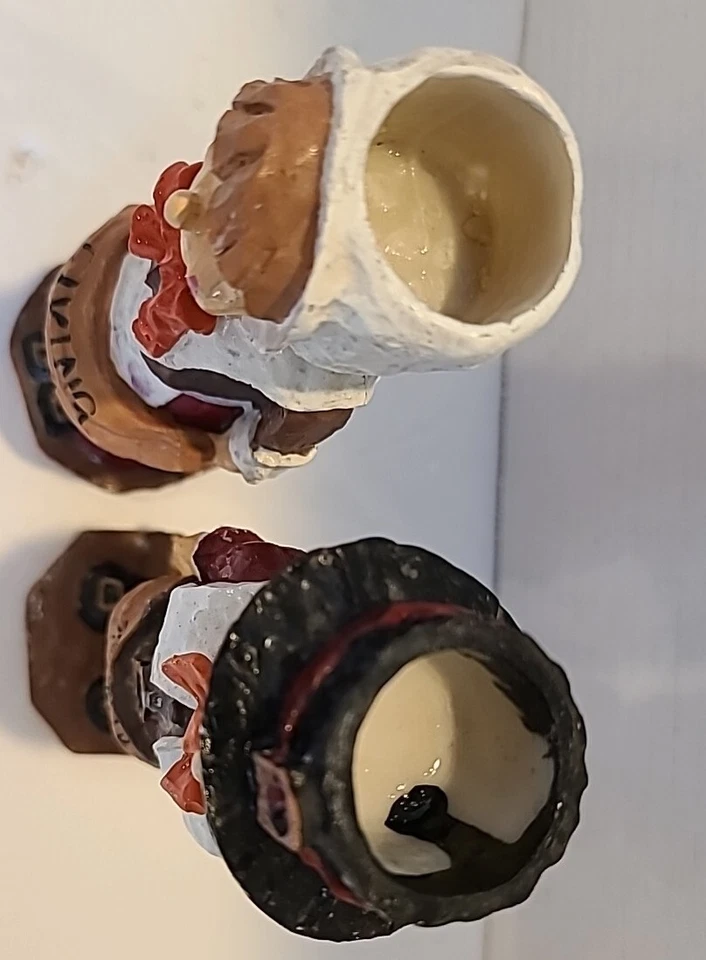 Candelabro de Acción de Gracias Hermitage Pottery 1997 2 peregrinos Foto 2 de 4