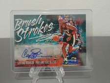 Clifford Robinson 2018-19 Panini Court Kings Brush Strokes Auto Red 54/99