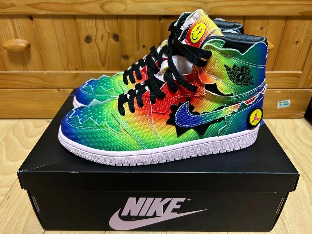DC3481-900 Nike Air Jordan 1 Retro OG High J Balvin Tie Dye Raibow