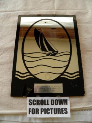 VINTAGE OVERLY N. DAKOTA CO-OP ELEVATOR CO. 1940'S-50'S  ADVERTISING MIRROR