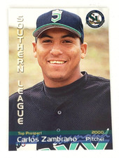 2000 Grandstand Southern League Top Prospects Carlos Zambrano Chicago Cubs