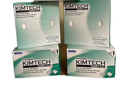 Kimtech Science KimWipes Delicate Task Wipers Lot of 4 Boxes