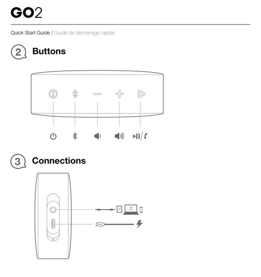 JBL GO 2 Portable Waterproof Wireless Bluetooth Mini Speaker with Mic | eBay