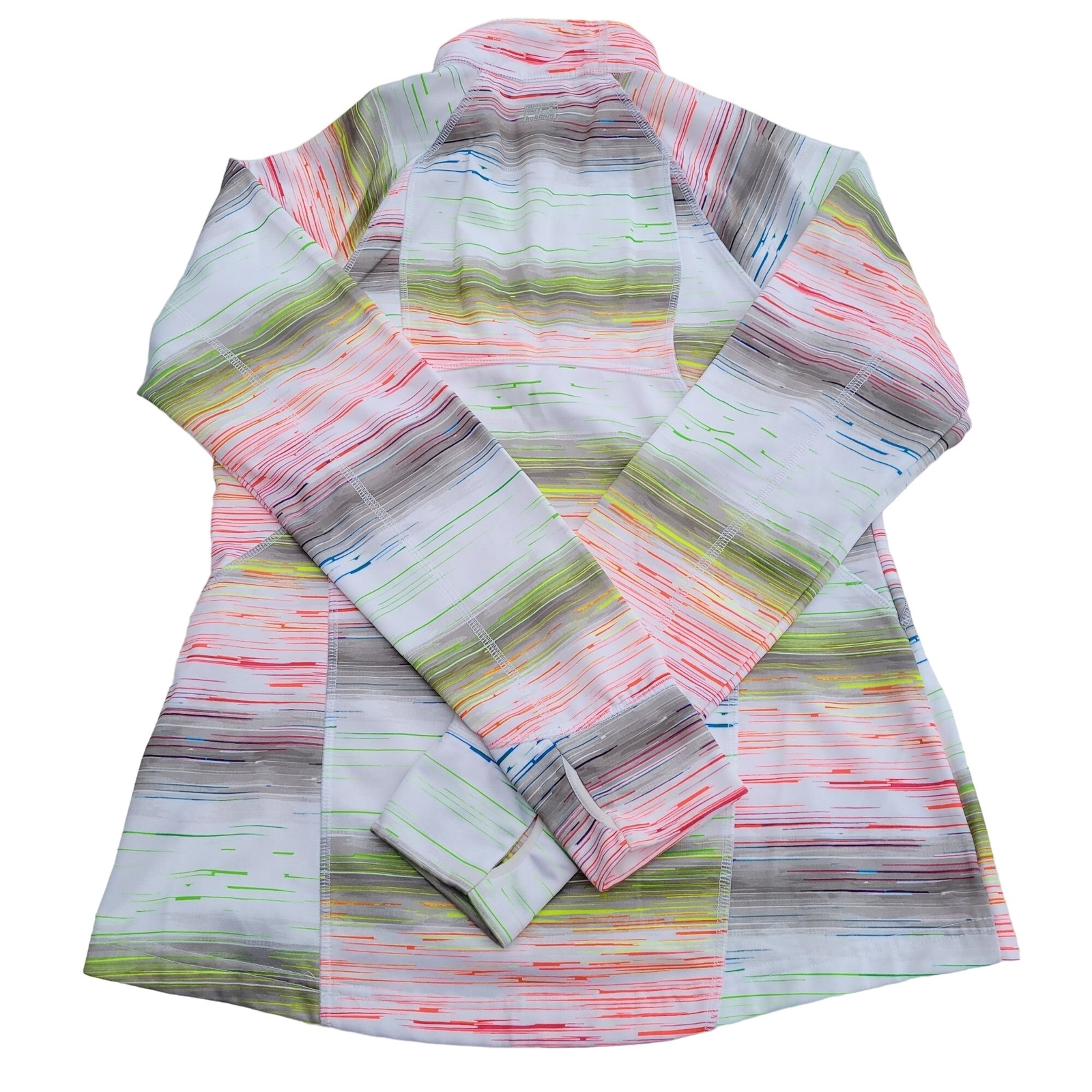 Pullover Fila Sport Performance donna media 1 4 zip giacca corsa multicolore