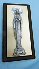 vierge marie l'apparition lourdes en etain