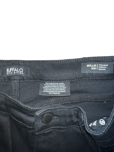 Buffalo David Bitton Black Mollie High Rise Stretch Skinny Jeans Size 8/29 - Picture 7 of 8