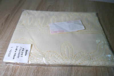   RETRO QUELLE  2 IVORY TISCHLÄUFER OVP UNBENUTZT 40X110CM KLASSE MUSTER