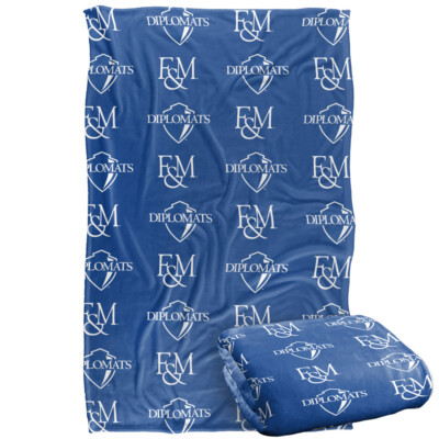 Franklin & Marshall College Logo Pattern Silky Touch Super Soft Throw Blanket