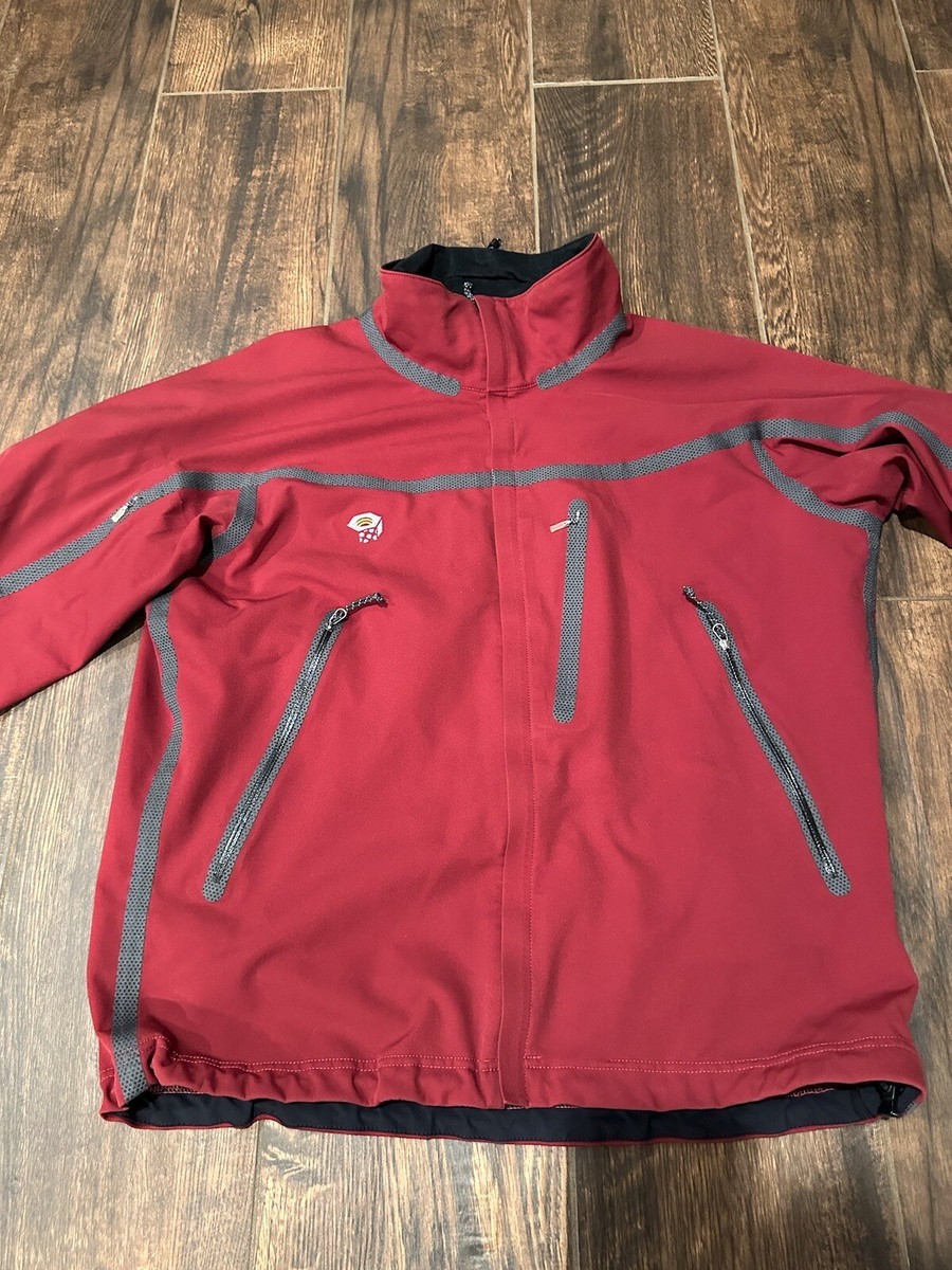 Veste Softshell Rouge Mountain Hardwear Conduit Taille L - Occasion, Parfaite Pour Randonnée