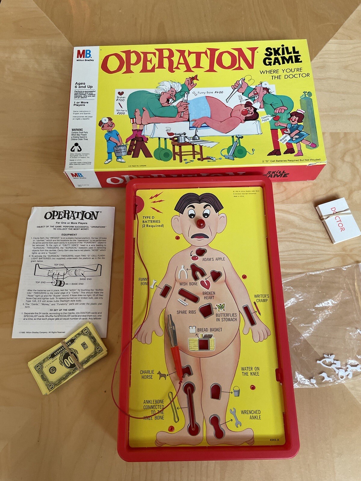 Vintage 1965 Operation Board Game w/ Smoking Doctor 4545-X COMPLETE! WORKS!  EUC! | eBay
