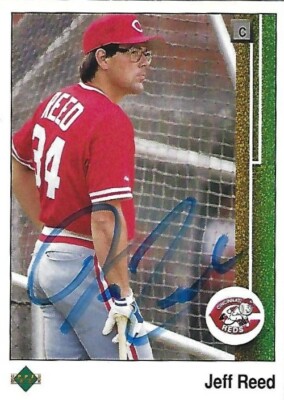 Autographed Signed 1989 Upper Deck 276 Jeff Reed Cincinnati Reds | eBay