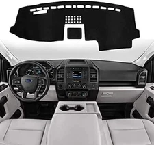 For 2015-2020 Ford F-150 Accessories Black Nonslip Dash Cover Mat Dashboard Pad