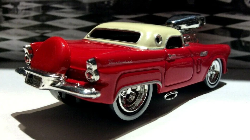 Ford Thunderbird 1956 1/64 diecast 56 T-bird 1956 Muscle Machines - Foto 3 de 4