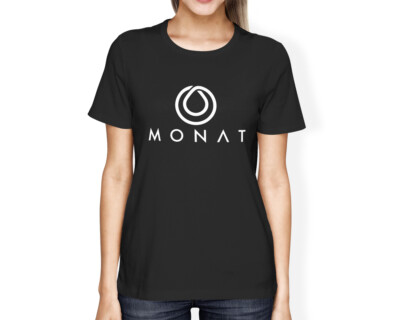 MONAT SKINCARE GEAR WOMENS BLACK T-SHIRT 100% COTTON