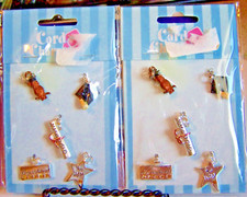 GRADUATION THEME CHARMS 5 PC NIP  DIPLOMA  CAP  STAR  OWL  CONGRATULATIONS 