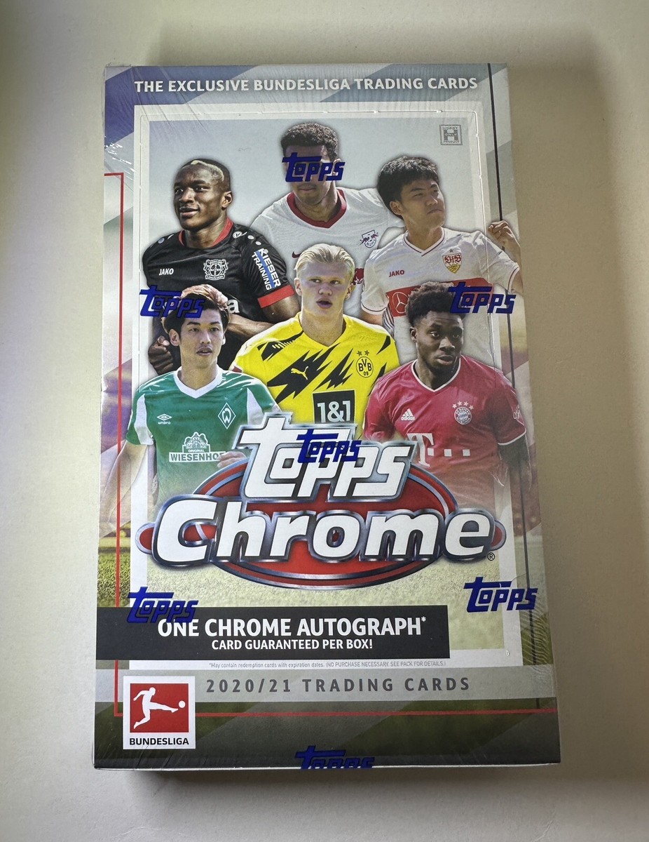2020-21 Topps Chrome Bundesliga Soccer Hobby Box Factory Sealed 1