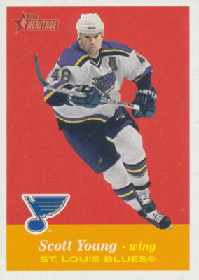 2001-02 Topps Heritage #84 SCOTT YOUNG - St. Louis Blues