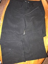 Womens Cato Black Pin Striped 14P Dress Pants Wide Legged Euc