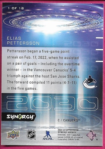 2022-23 Upper Deck Synergy Hockey 2030 "You Pick / Choose from list" - Picture 2 of 38