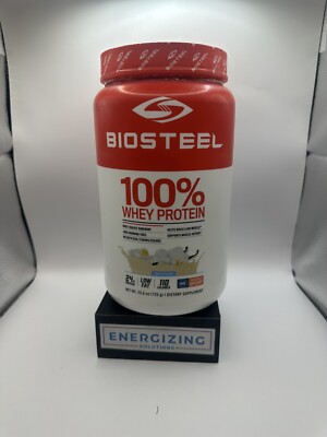 BioSteel 100% Whey Protein Powder - Vanilla - Exp: 7/25 - New/sealed, 25.6 Oz