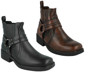 botines negros hombre